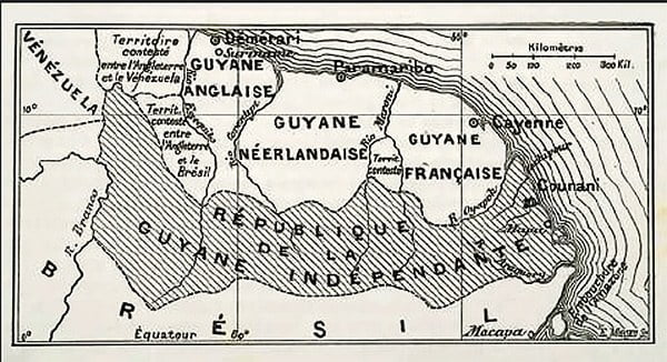 mapa alusivo à República do Cunany