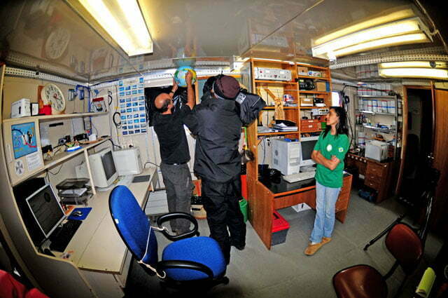 imagem do Laboratório do INPE na Estação Científica Comandante Ferraz