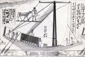 imagem de barco egípcio
