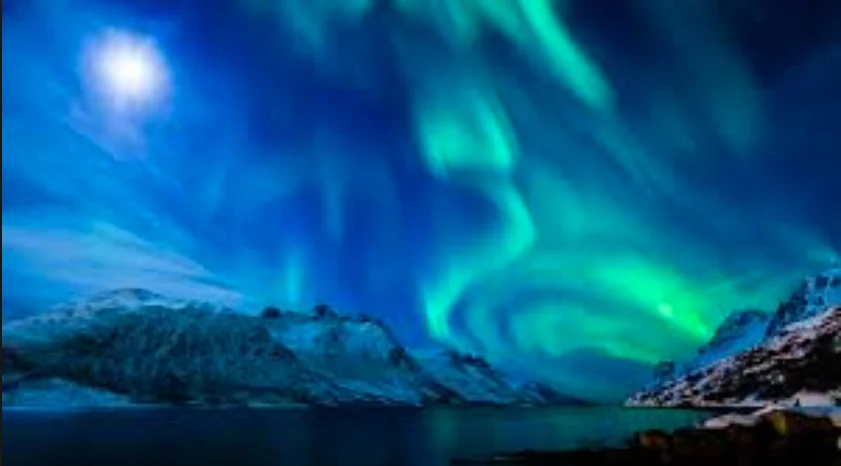 Aurora boreal e austral, imagem de Aurora boreal 
