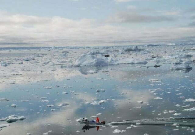 IPCC alerta para risco de inundações, imagem de geleira