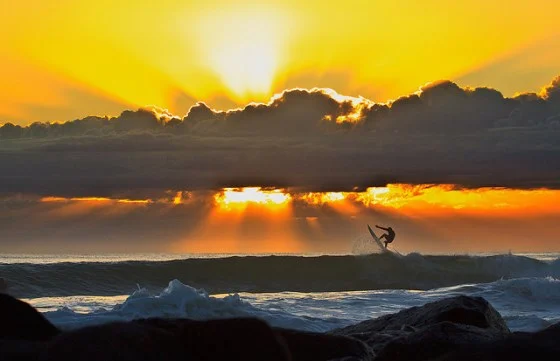 Mudança do clima encolhe as ondas na Austrália, foto de ondas na Austrália