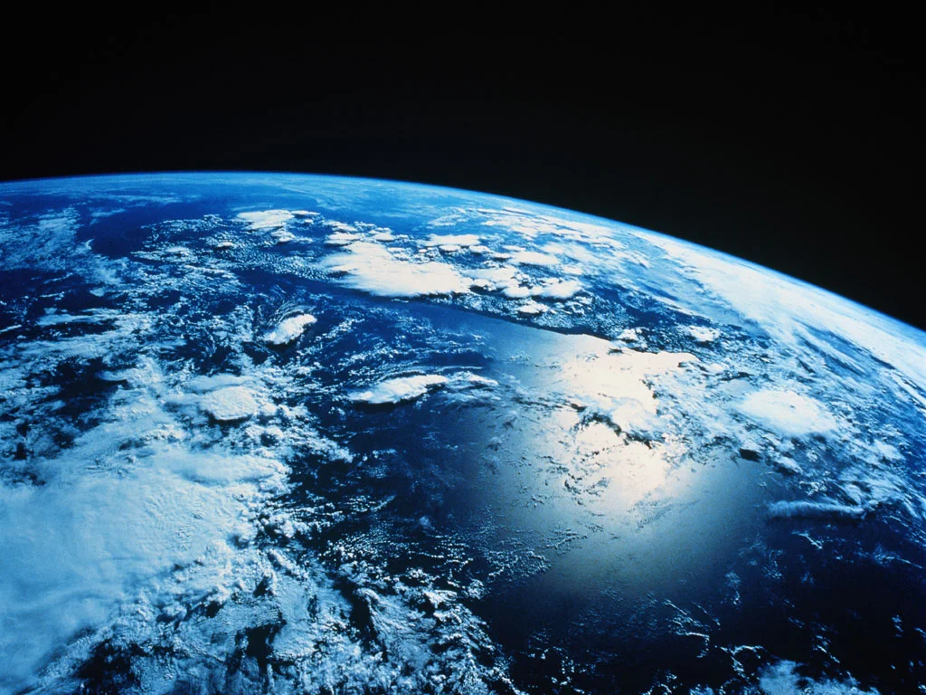 Terra ao vivo do espaço, imagem do globo terrestre visto do espaço