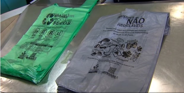 Sacolas plásticas estão proibidas, imagem das novas sacolas plasticas