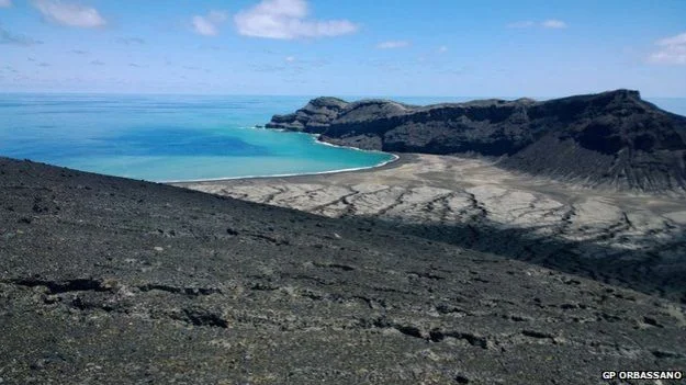 nova ilha no Pacífico