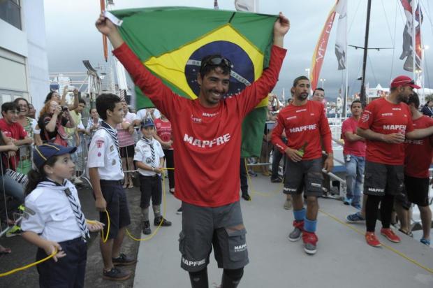 Brasileiro na Volvo Ocean Race, imagem de André Fonseca que participou da volvo ocean race
