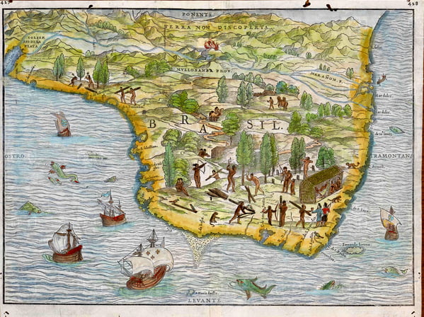  imagem de mapa-do-brasil antigo