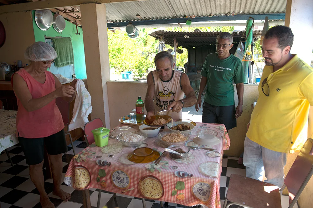 dona-iracema,-ernesto,orion-e-javan - Reserva Extrativista de Canavieiras