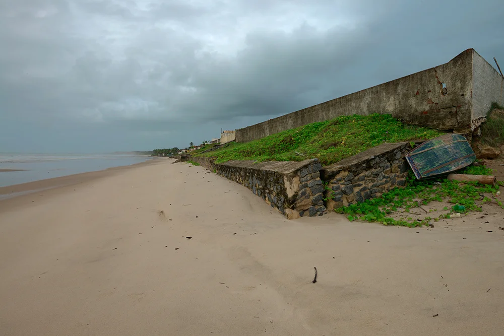 erosão na praia da Campina, Mamanguape