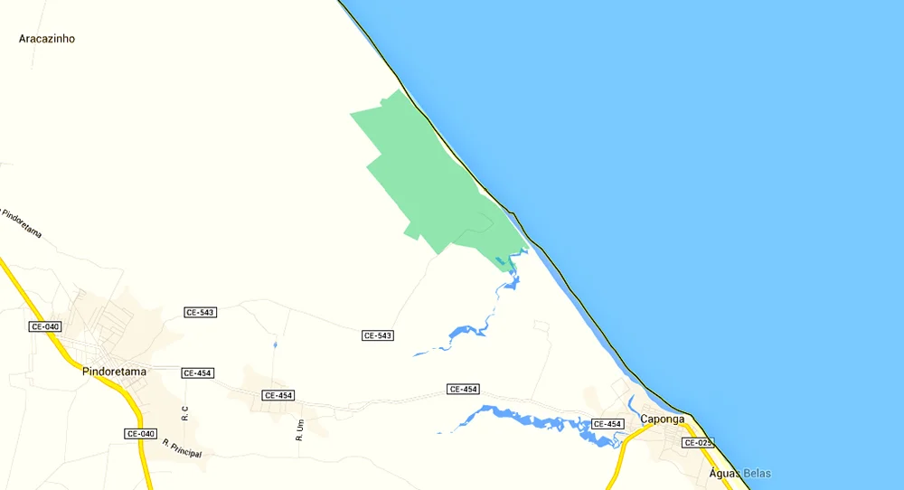  imagem de mapa da Reserva Extrativista do Batoque