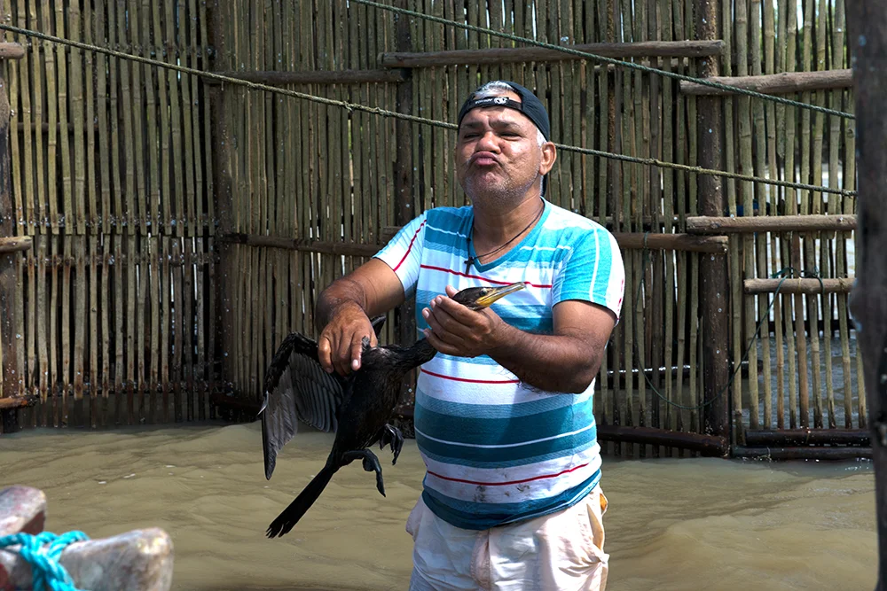  pescador no cerco - Resex de Caeté-Taperaçu