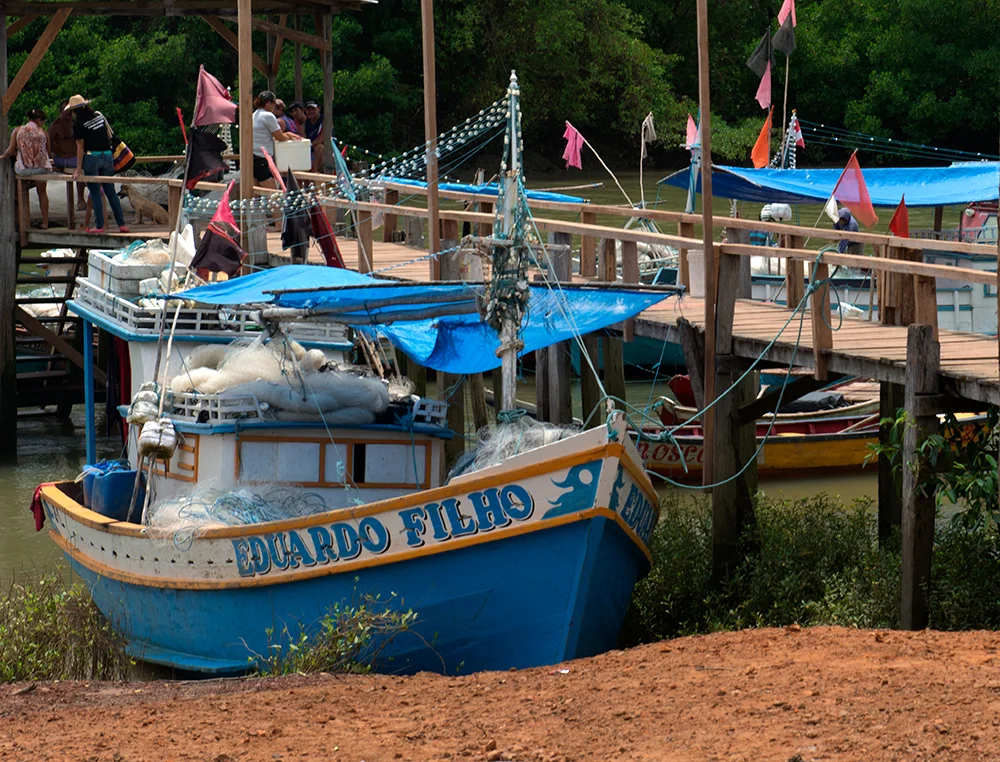  barco de pesca na Reserva Extrativista Gurupi-Piriá