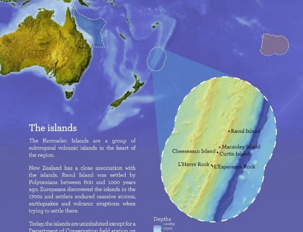grande santuário marinho, mapa do-santuario-marinho-das-kermadec-na-nova-zelandia-