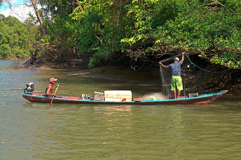 rede de pesca na Reserva Extrativista de Soure, Ilha do Marajó