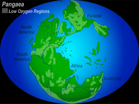 Brasil e a exploração mineral no Atlântico Sul, mapa de Pangeia