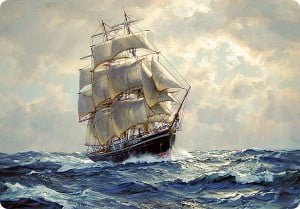 piratas e naves espaciais, imagem de navio a vela