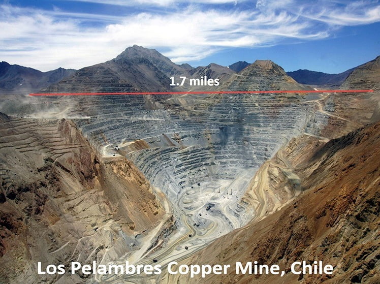  imagem da mina los-pelambres-chile, que despeja rejeitos nos oceanos