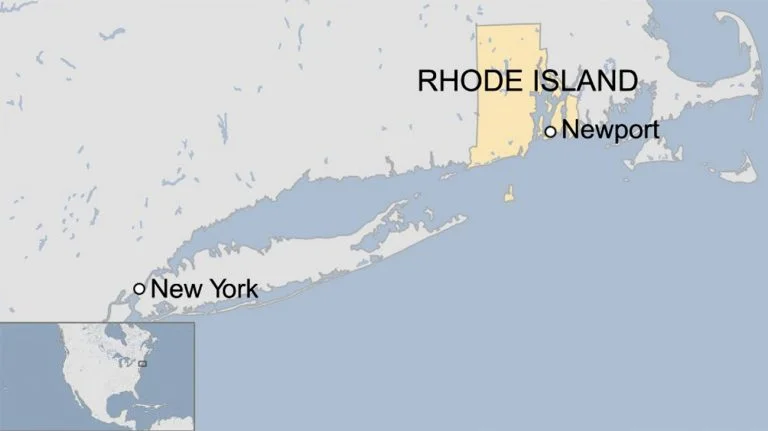 mapa de Rhode Island