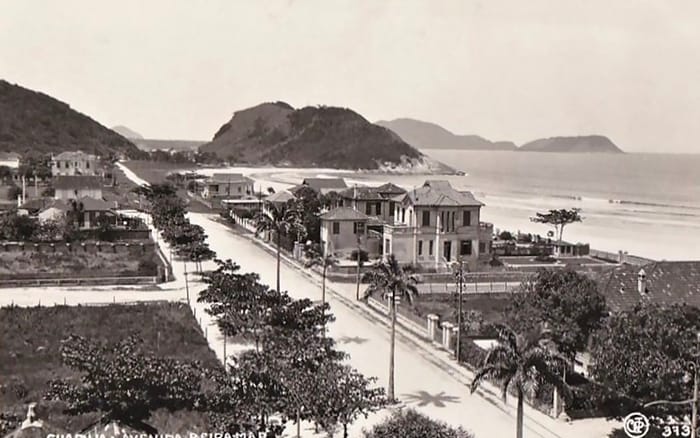 Praia de Pitangueiras no início do século 19