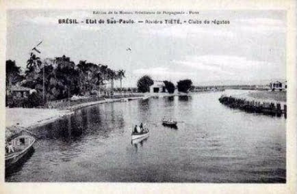 imagem antiga do rio Tietê