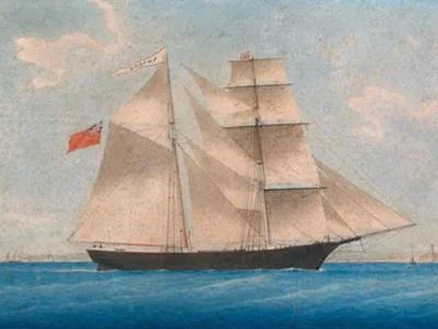 navio fantasma, imagem do navio Mary celeste
