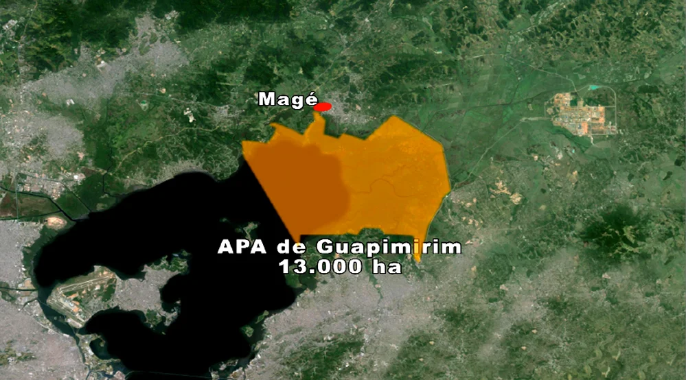 APA/ESEC Guapimirim, mapa-da-unidade de conservação APA/ESEC Guapimirim