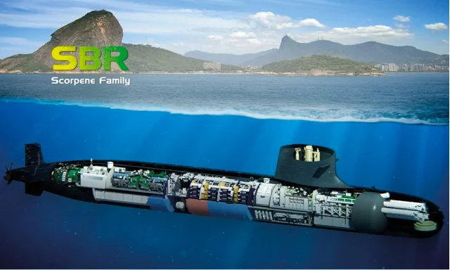 Submarino nuclear da Marinha, ilustração de novos submarinos da Marinha do Brasil
