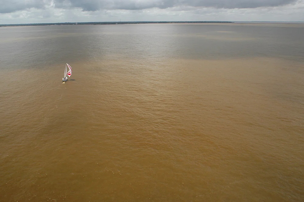 Litoral de Belém e llha de Marajó, imagem do rio amazonas