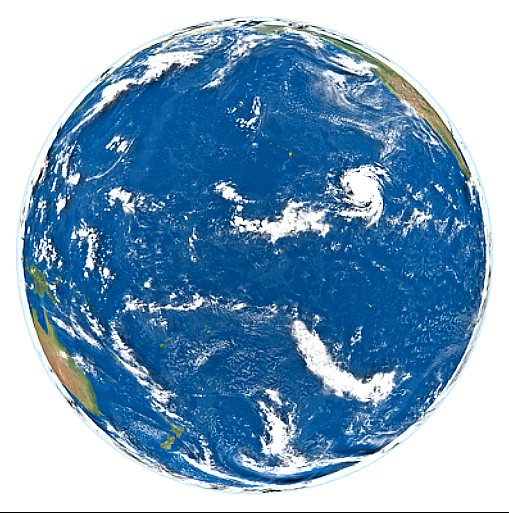Conferência da ONU sobre os Oceanos, imagem do globo mostrando oceanos