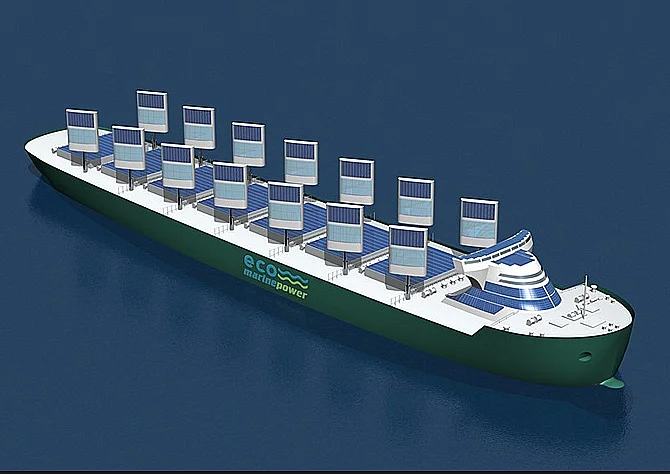  desenho de navio moderno movido a energia eólica