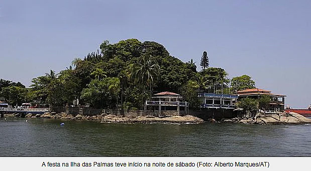 Assaltos a barcos no Brasil , imagem da ilha das palmas, santos