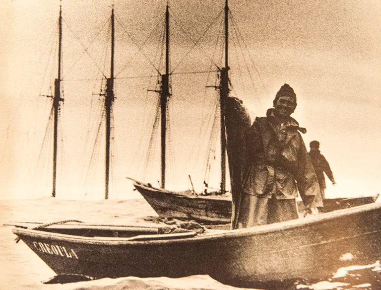 imagem de pescador de bacalhau nos mares do norte