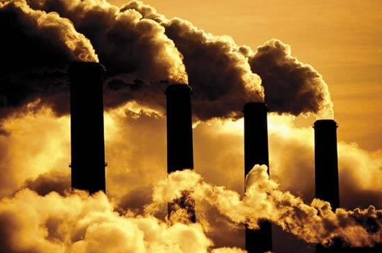 Aquecimento global, imagem de fumaça de fábricas