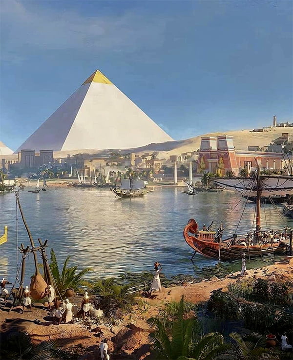 egípcios e a navegação .