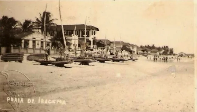 imagem de praia de Iracema CE, nos anos 40