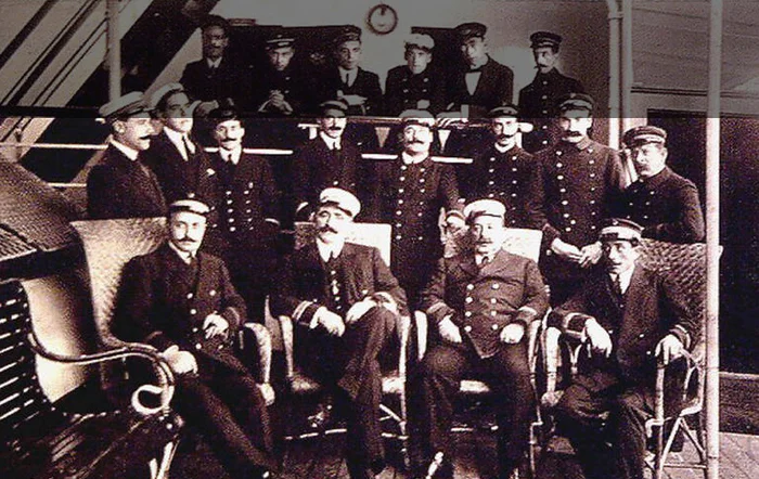 imagem da tripulação do Príncipe de Astúrias, uma dos maiores naufrágios no Brasil