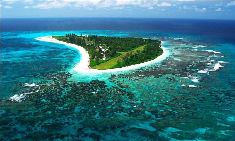 imagem de atol em Seichelles