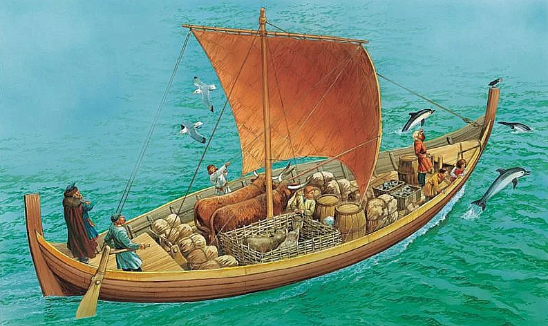 ilustração do barco viking kmart