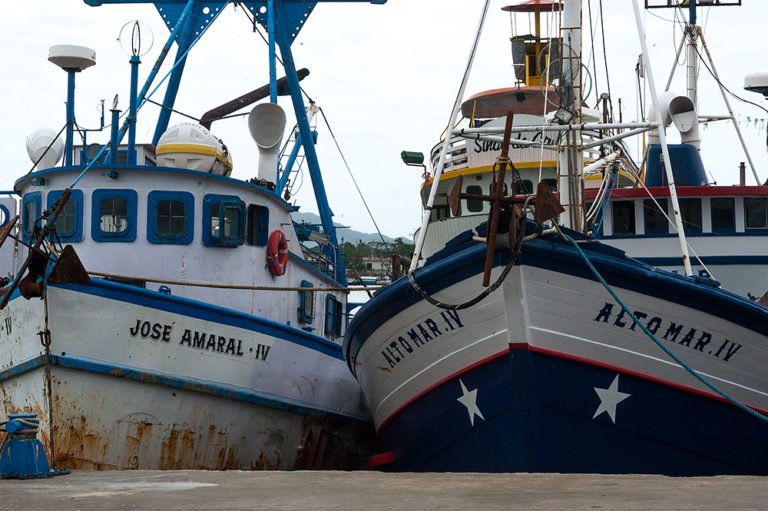 imagem de Barcos de pesca atracados