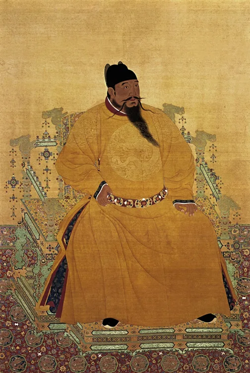 Tapeçaria mostra o Yongle Emperor