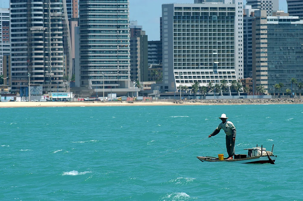 imagem de praia em Fortaleza, cerará