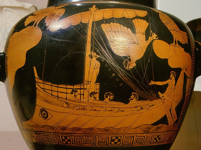 imagem de vaso grego antigo