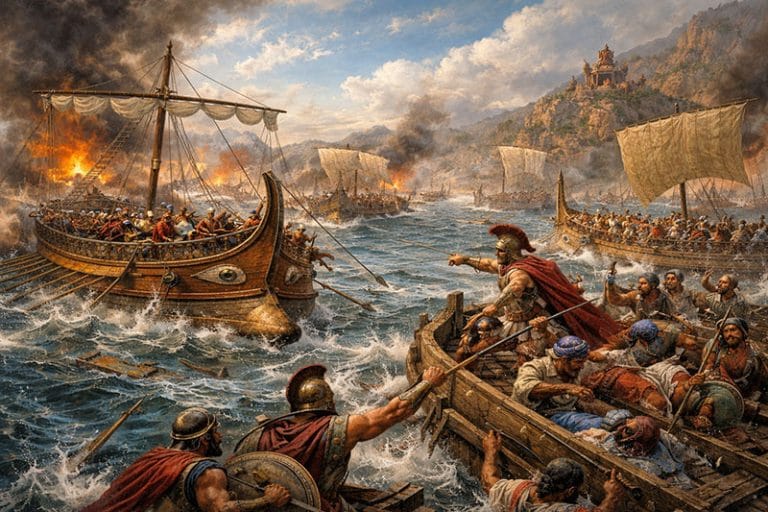 Batalha de Salamina na visão da IA 