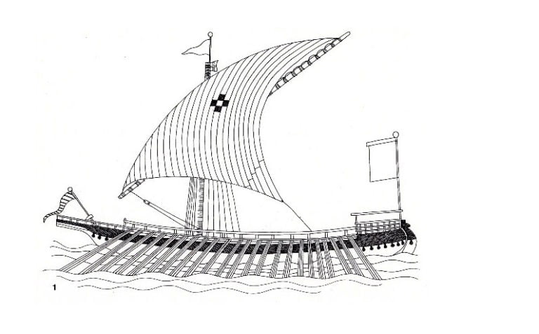 desenho de galera de Veneza
