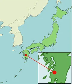 mapa de Minamata, Japão