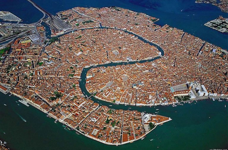 imagem aérea de Veneza
