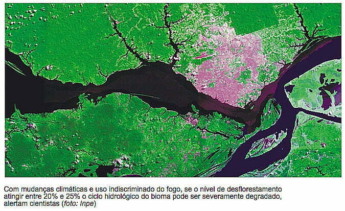 imagem aérea da amazônia