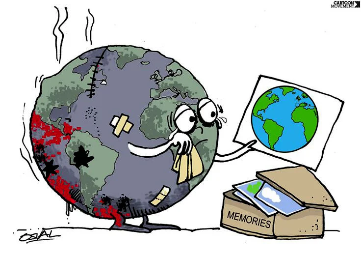 ilustração que remete ao meio ambiente