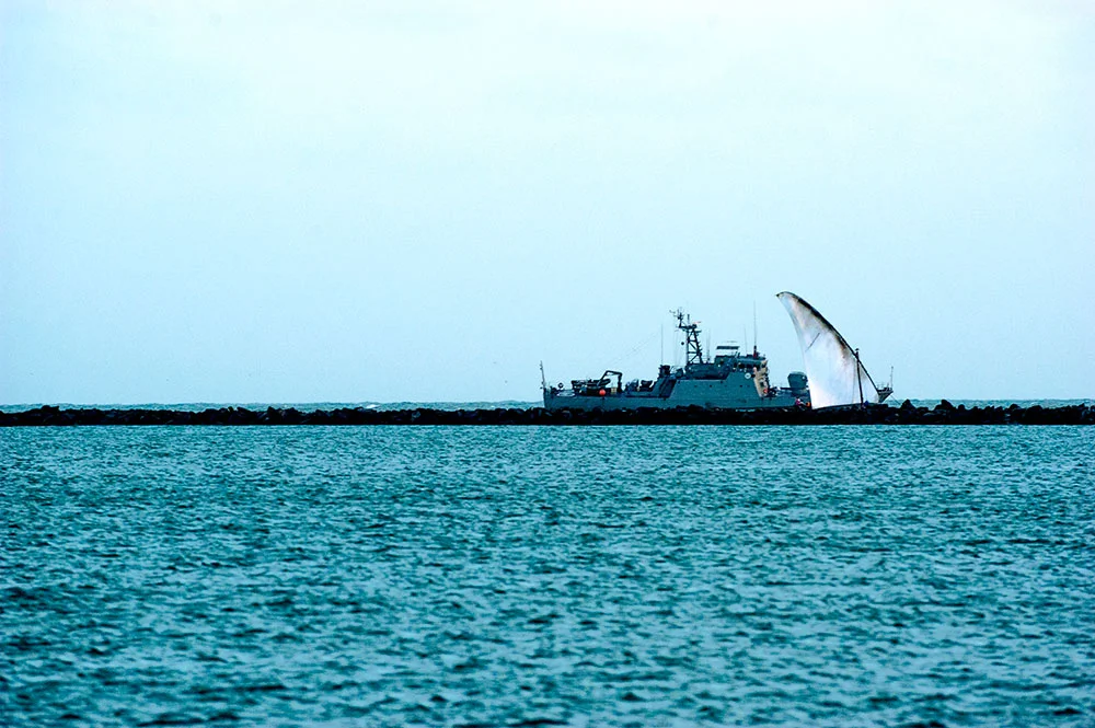 imagem de navio da marinha do Brasil em Luis Correia, PI