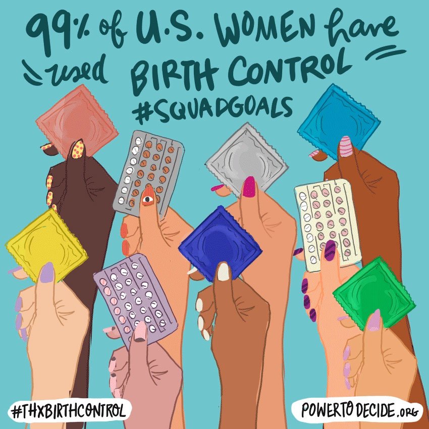 ilustração de medidas contraceptuais e as mulheres americanas